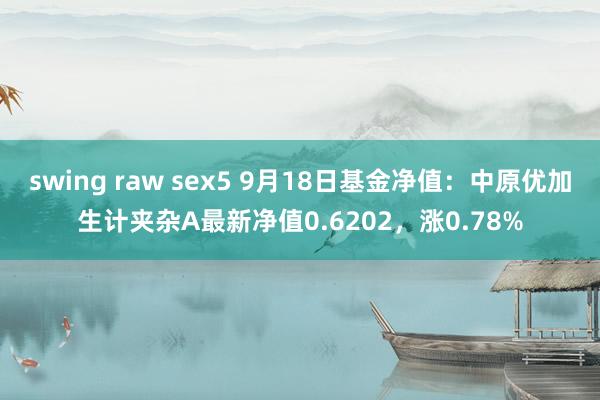 swing raw sex5 9月18日基金净值：中原优加生计夹杂A最新净值0.6202，涨0.78%