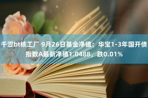 千涩bt核工厂 9月26日基金净值：华宝1-3年国开债指数A最新净值1.0488，跌0.01%