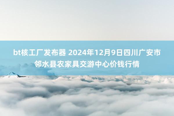 bt核工厂发布器 2024年12月9日四川广安市邻水县农家具交游中心价钱行情