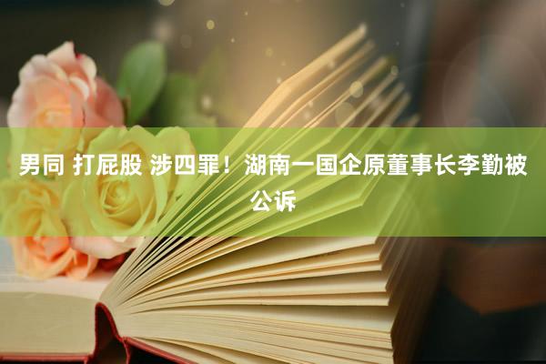 男同 打屁股 涉四罪！湖南一国企原董事长李勤被公诉