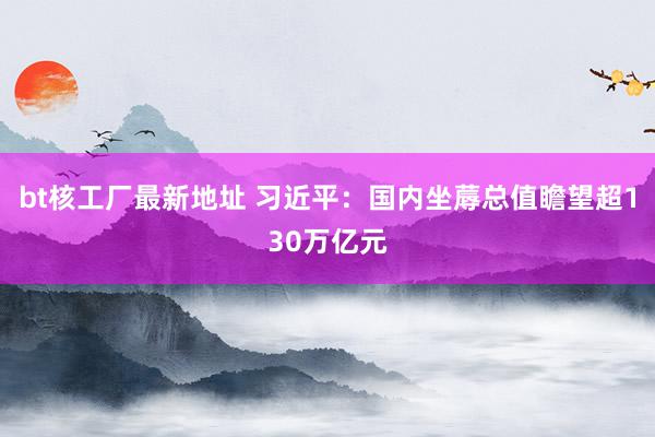 bt核工厂最新地址 习近平：国内坐蓐总值瞻望超130万亿元