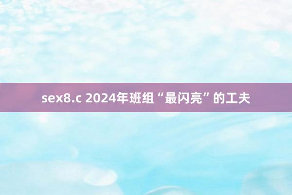 sex8.c 2024年班组“最闪亮”的工夫